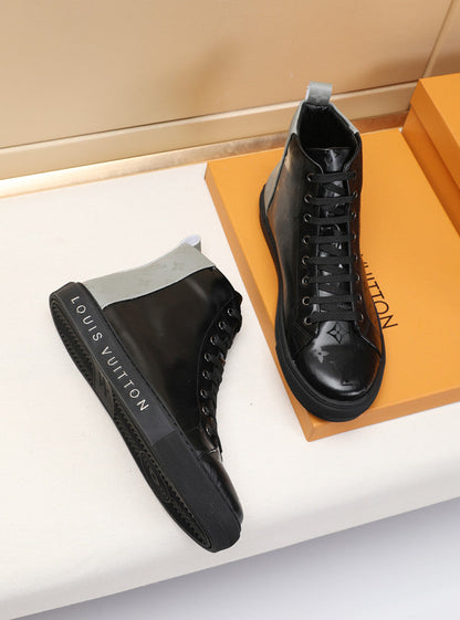 The Bags Vibe - Louis Vuitton Stellar Trainer Boot Black Gray Sneaker