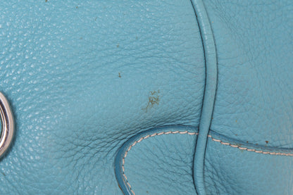 Prada Light Blue Leather Shoulder Bag