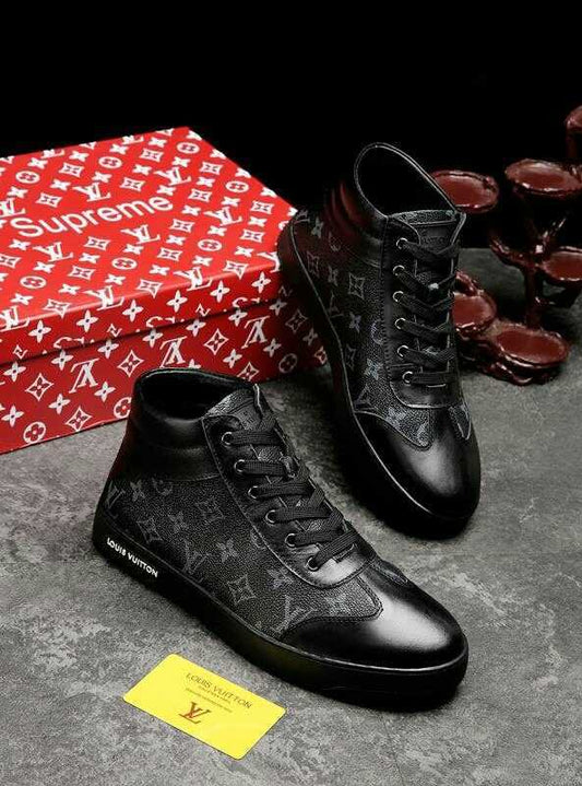 The Bags Vibe - Louis Vuitton HIgh Top Black Sneaker