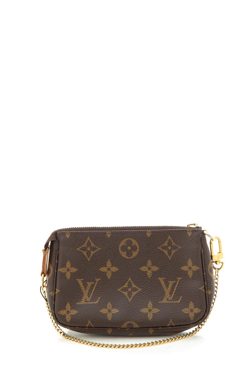 Louis Vuitton 2014  Monogram Mini Pouchette on Chain