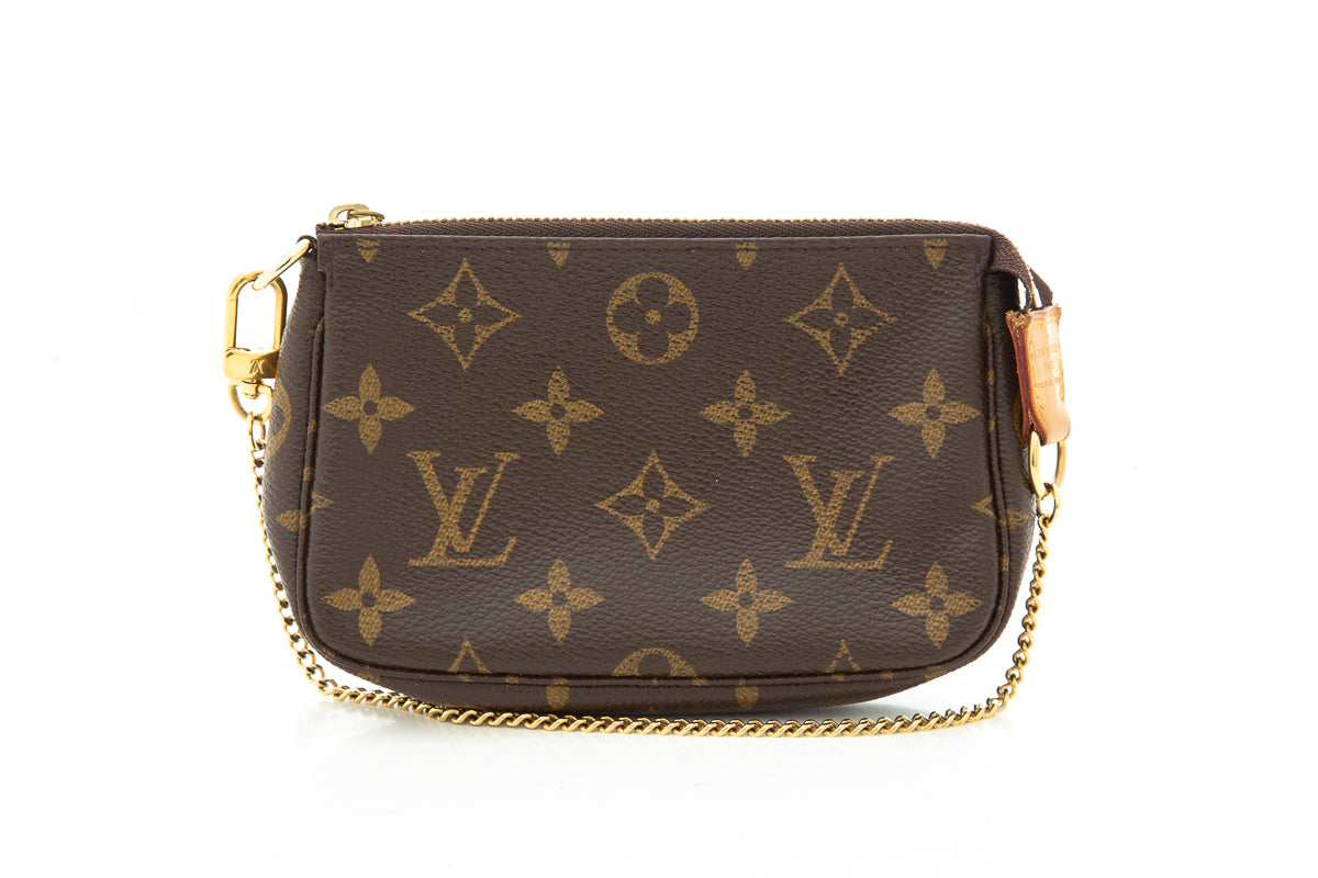 Louis Vuitton 2014  Monogram Mini Pouchette on Chain