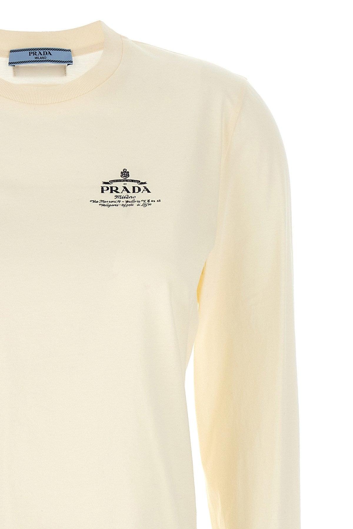 Prada Women Logo Print T-Shirt