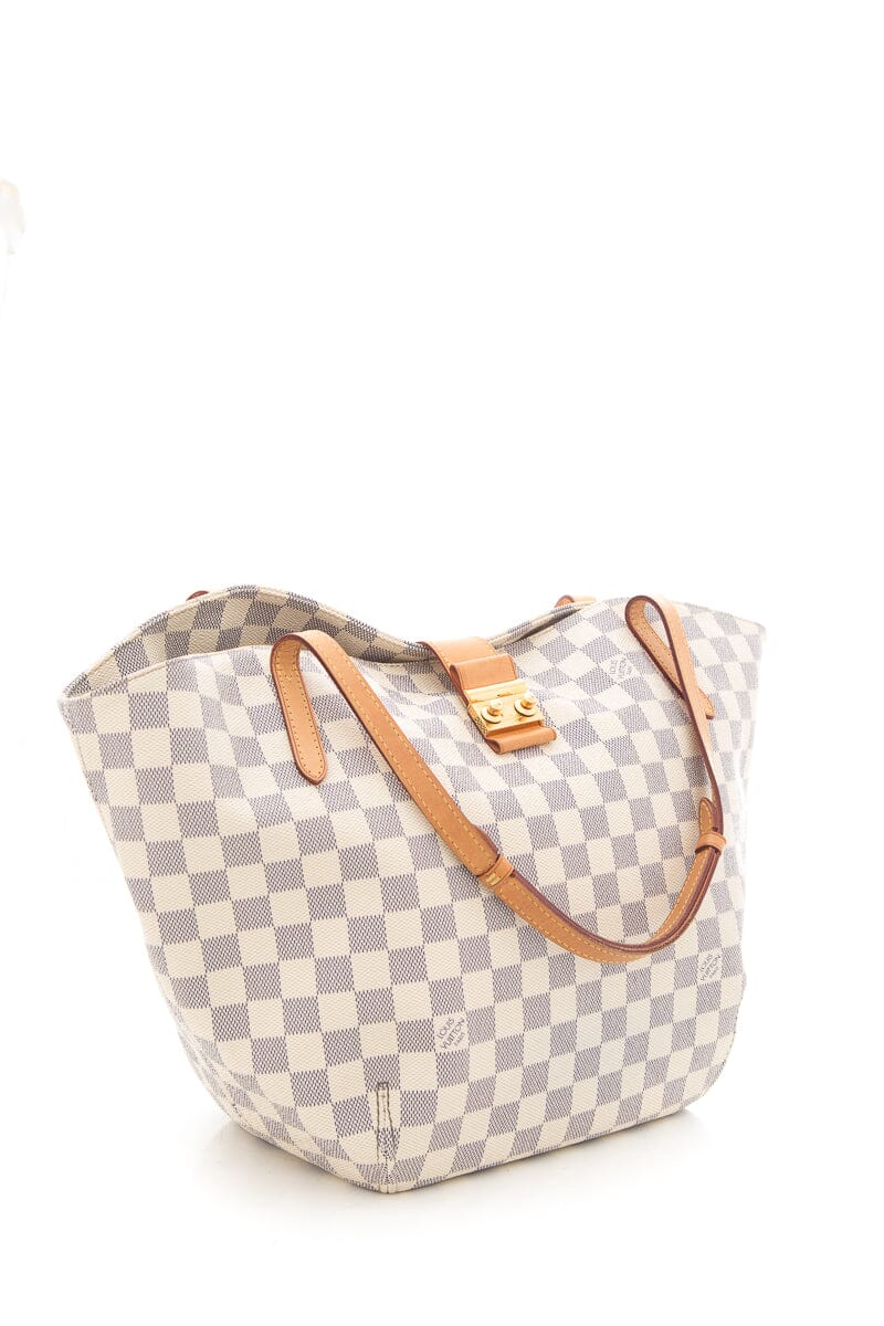 Louis Vuitton White Damier Azur Salina Handbag