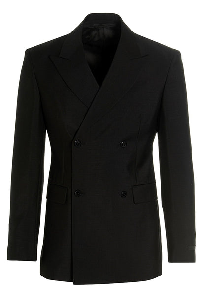 Prada Men Double Breast Mohair Blazer Jacket