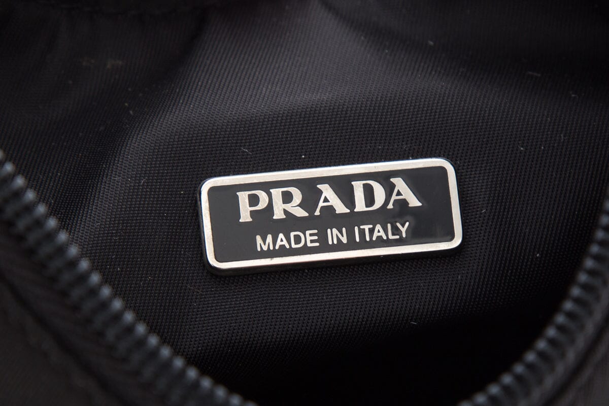 Prada Black Tessuto Nylon Hobo Handbag