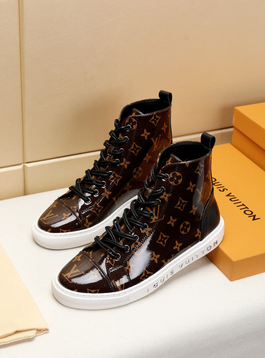 The Bags Vibe - Louis Vuitton Stellar Trainer Boot Brown Sneaker