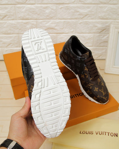 The Bags Vibe - Louis Vuitton LWnogram Denim Brown Sneaker