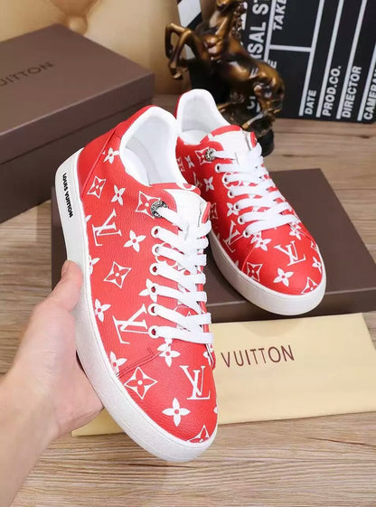 The Bags Vibe - Louis Vuitton Custom SP Red Sneaker