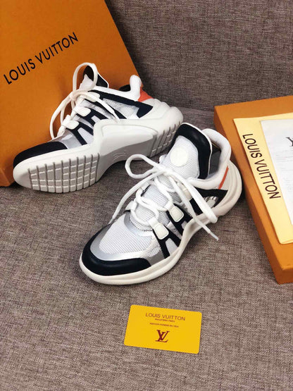 The Bags Vibe - Louis Vuitton Archlight White Black Orange Sneaker