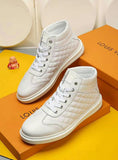 The Bags Vibe - Louis Vuitton HIgh Top Metal White Sneaker