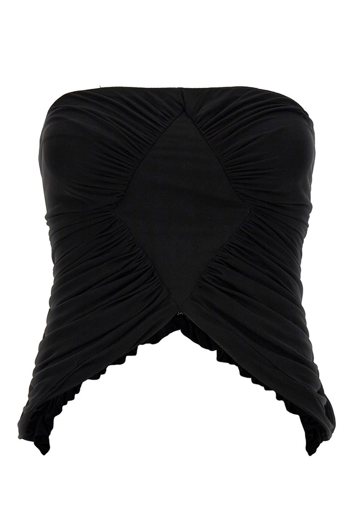 Saint Laurent Women Jersey Bustier Top