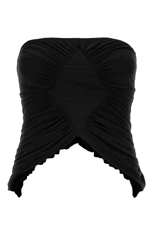 Saint Laurent Women Jersey Bustier Top