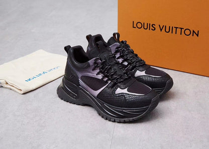 The Bags Vibe - Louis Vuitton Run Away Brown Black Sneaker