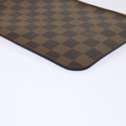 LOUIS VUITTON Damier Ebene Neverfull MM Pouch Accessory Pouch LV Auth ep1112