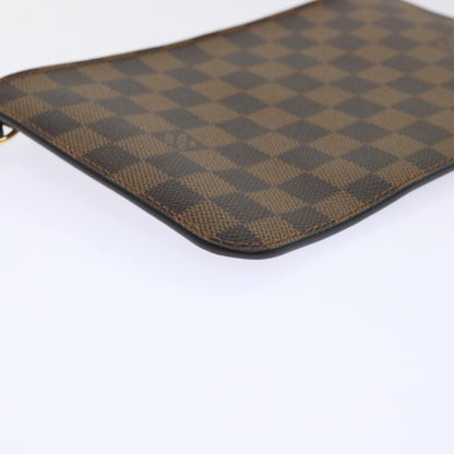 LOUIS VUITTON Damier Ebene Neverfull MM Pouch Accessory Pouch LV Auth ep1112