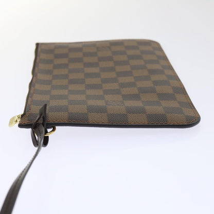 LOUIS VUITTON Damier Ebene Neverfull MM Pouch Accessory Pouch LV Auth ep1112