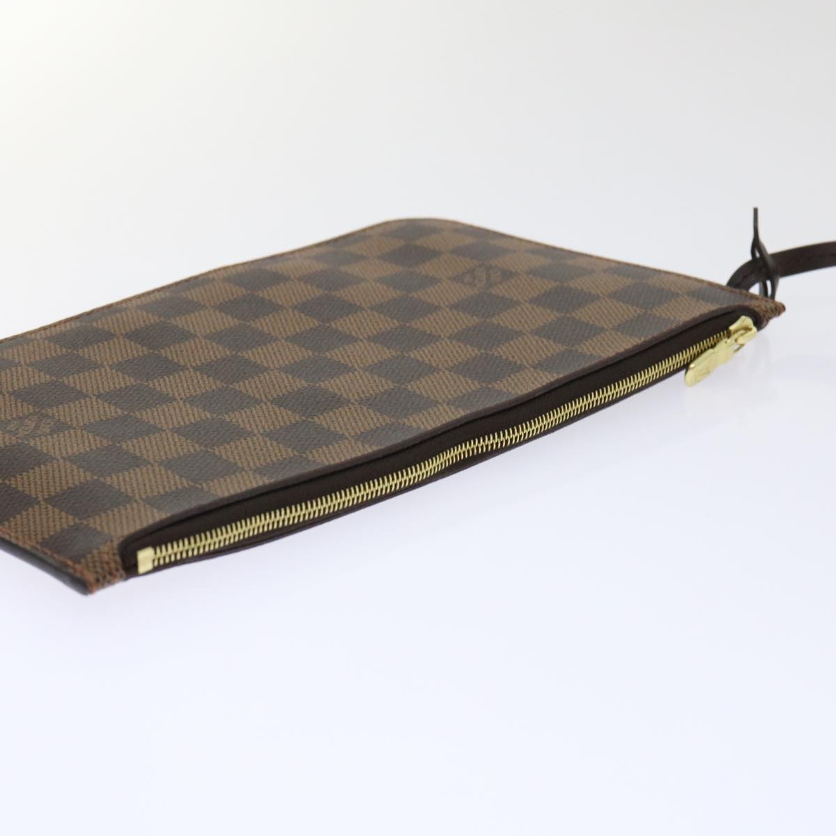 LOUIS VUITTON Damier Ebene Neverfull MM Pouch Accessory Pouch LV Auth ep1112