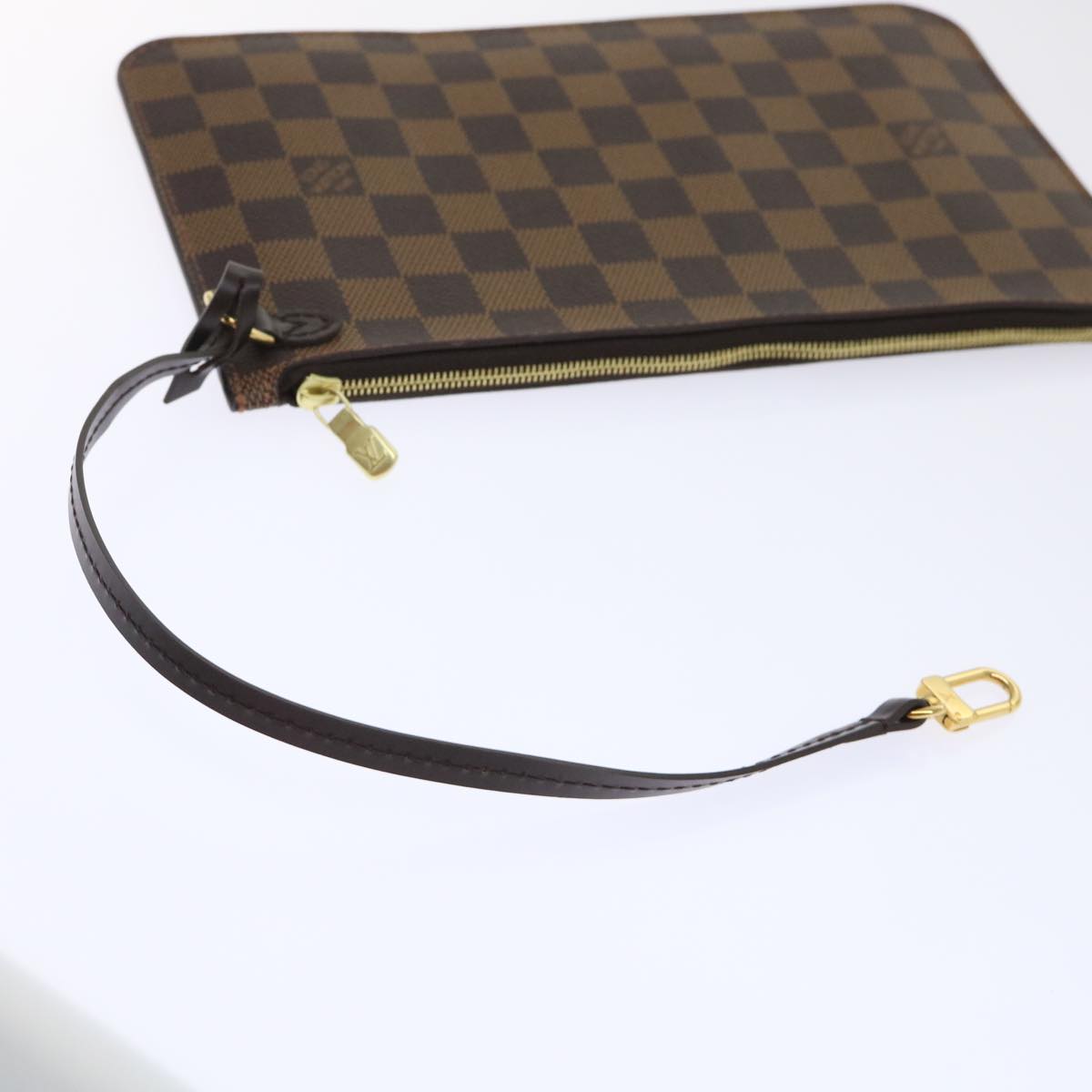 LOUIS VUITTON Damier Ebene Neverfull MM Pouch Accessory Pouch LV Auth ep1112