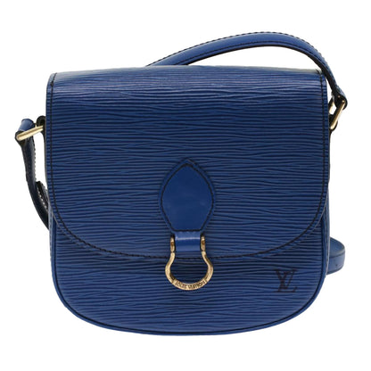 LOUIS VUITTON Epi Saint Cloud PM Shoulder Bag Blue M52195 LV Auth ep1202