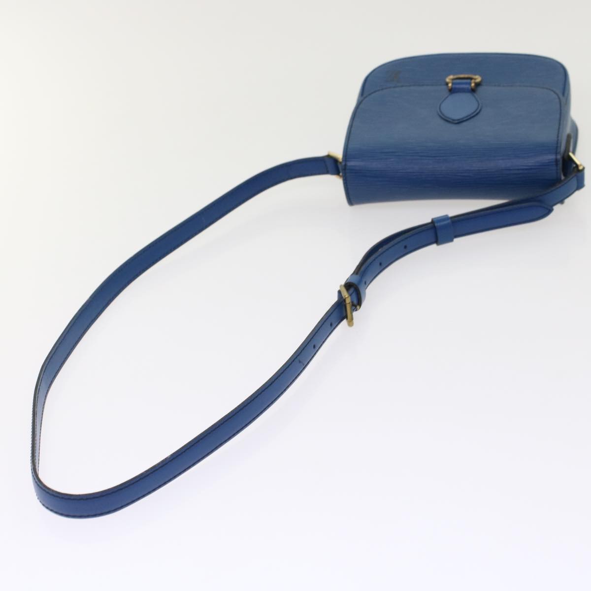 LOUIS VUITTON Epi Saint Cloud PM Shoulder Bag Blue M52195 LV Auth ep1202