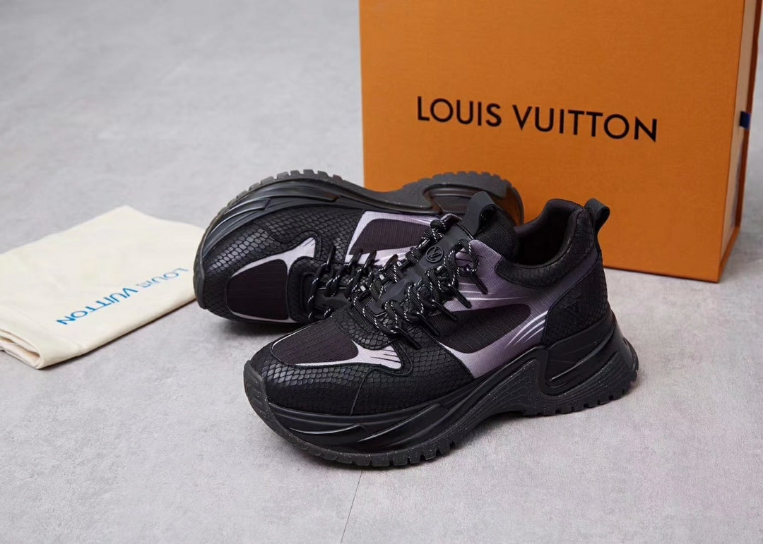 The Bags Vibe - Louis Vuitton Run Away Brown Black Sneaker