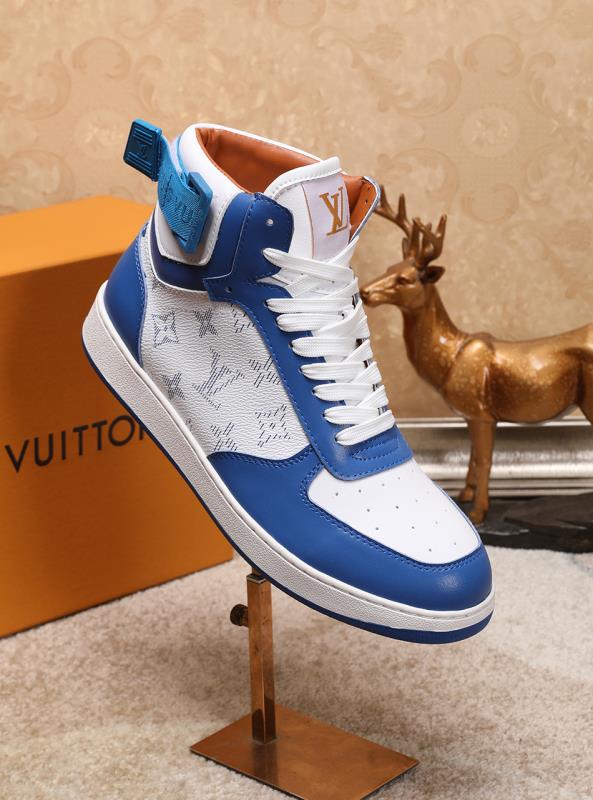 The Bags Vibe - Louis Vuitton Rivoli High Blue Sneaker