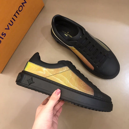 The Bags Vibe - Louis Vuitton Time Out Black Yellow Sneaker