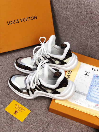 The Bags Vibe - Louis Vuitton Archlight White Brown Sneaker