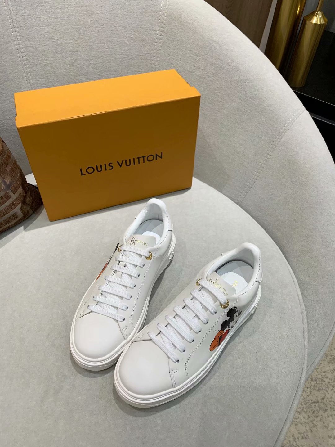 The Bags Vibe - Louis Vuitton Time Out MK White Sneaker