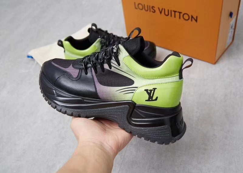 The Bags Vibe - Louis Vuitton Run Away Green Black Sneaker