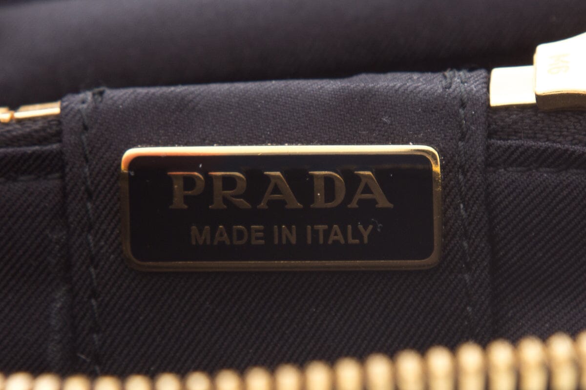 Prada Black Saffiano Leather Beauty Case