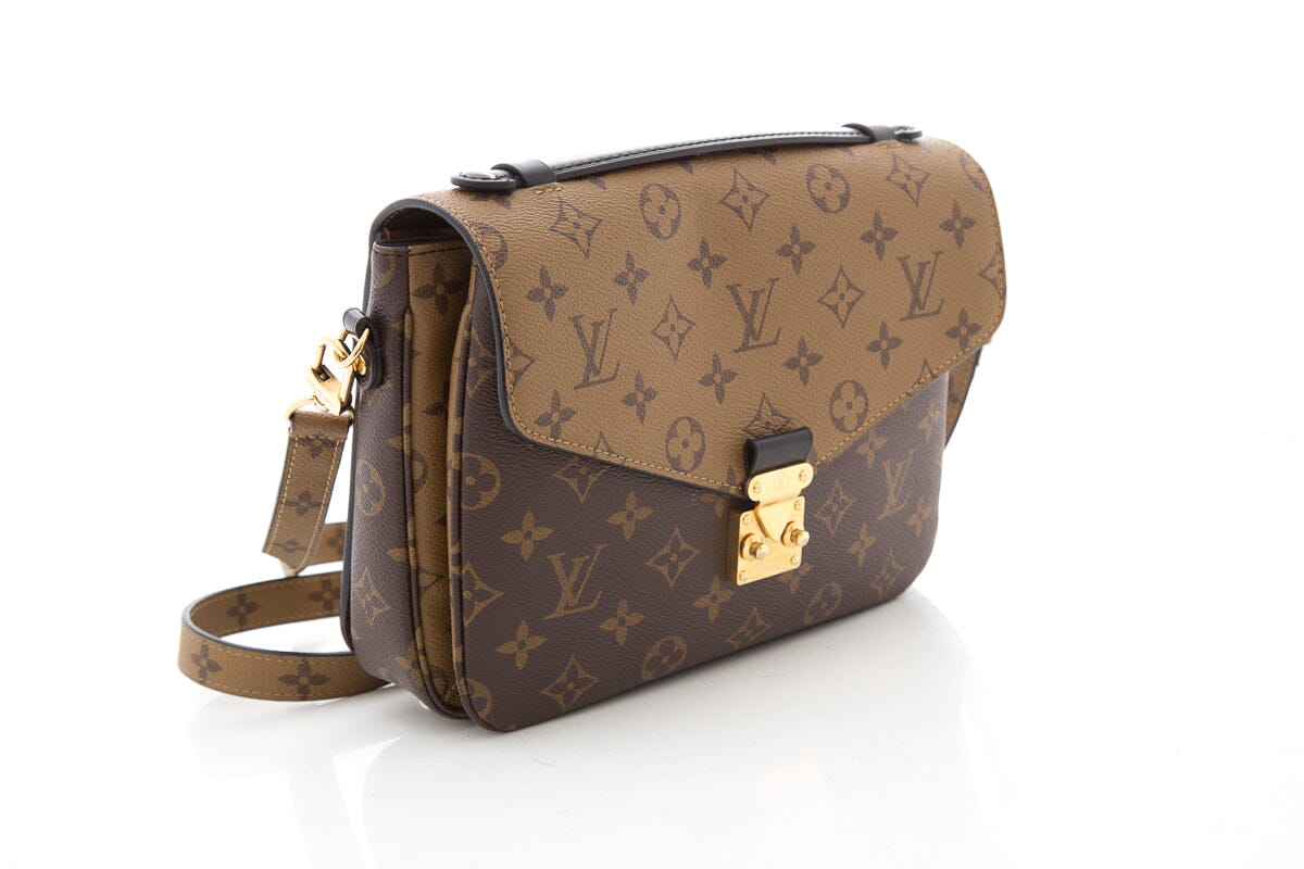 Louis Vuitton Brown Reverse Monogram Pochette Metis Cross-Body