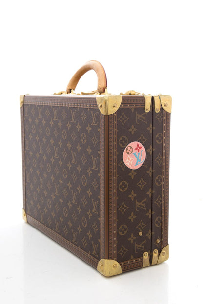 Louis Vuitton Brown Monogram & Multicolor Handpainted Trunk