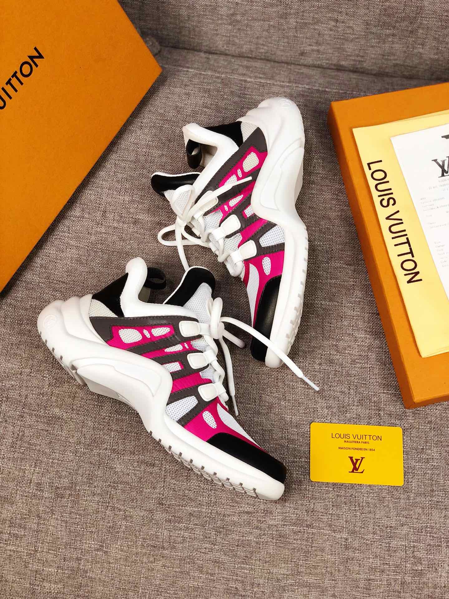 The Bags Vibe - Louis Vuitton Archlight Pink White Black Sneaker