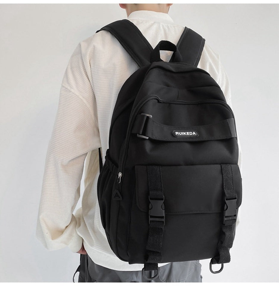 Gothslove Unisex Waterproof Nylon black Backpack Large Capacity School Bag Kawaii Backpacks For High Schoolers