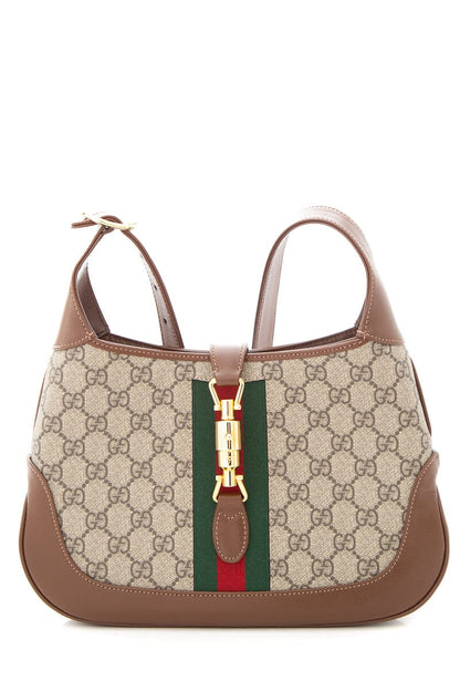 Gucci Jackie 1961 Brown Monogram Handbag