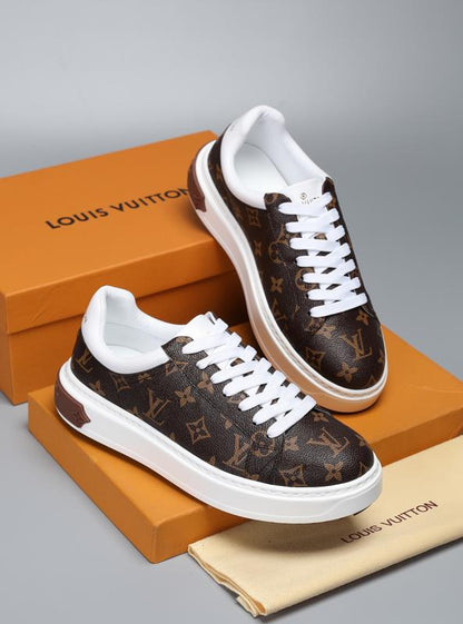 The Bags Vibe - Louis Vuitton Time Out Brown Sneaker