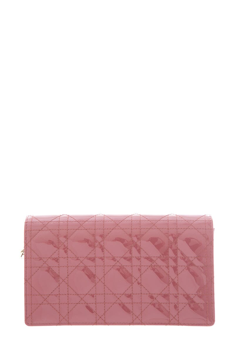 Christian Dior Blush Patent Lady Dior Pouch Cross-Body