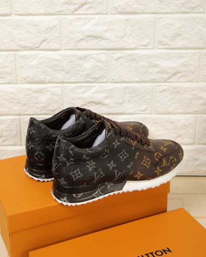 The Bags Vibe - Louis Vuitton LWnogram Denim Brown Sneaker