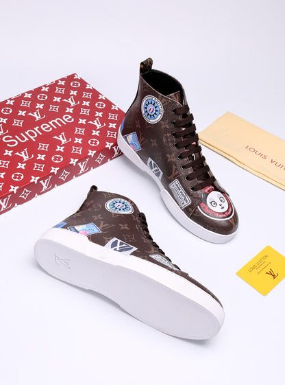 The Bags Vibe - Louis Vuitton Stellar Trainer Boot Brown Sneaker