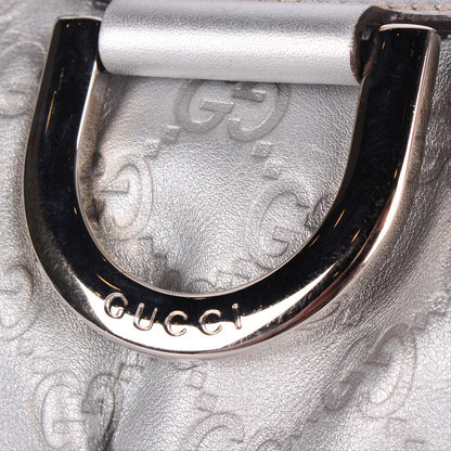 Silver D Ring Hobo Guccissima Leather ( )