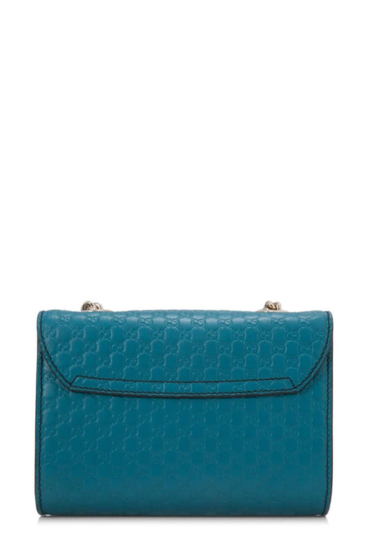 Microguccissima Emily Crossbody Peacock Blue