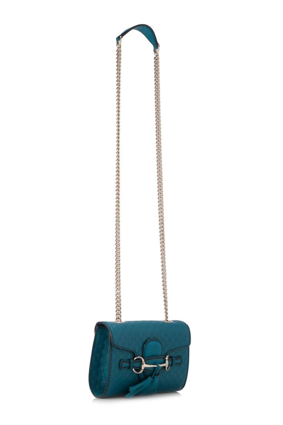 Microguccissima Emily Crossbody Peacock Blue