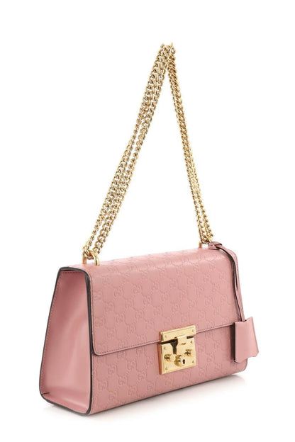 Medium Guccissima Padlock Bag Pink