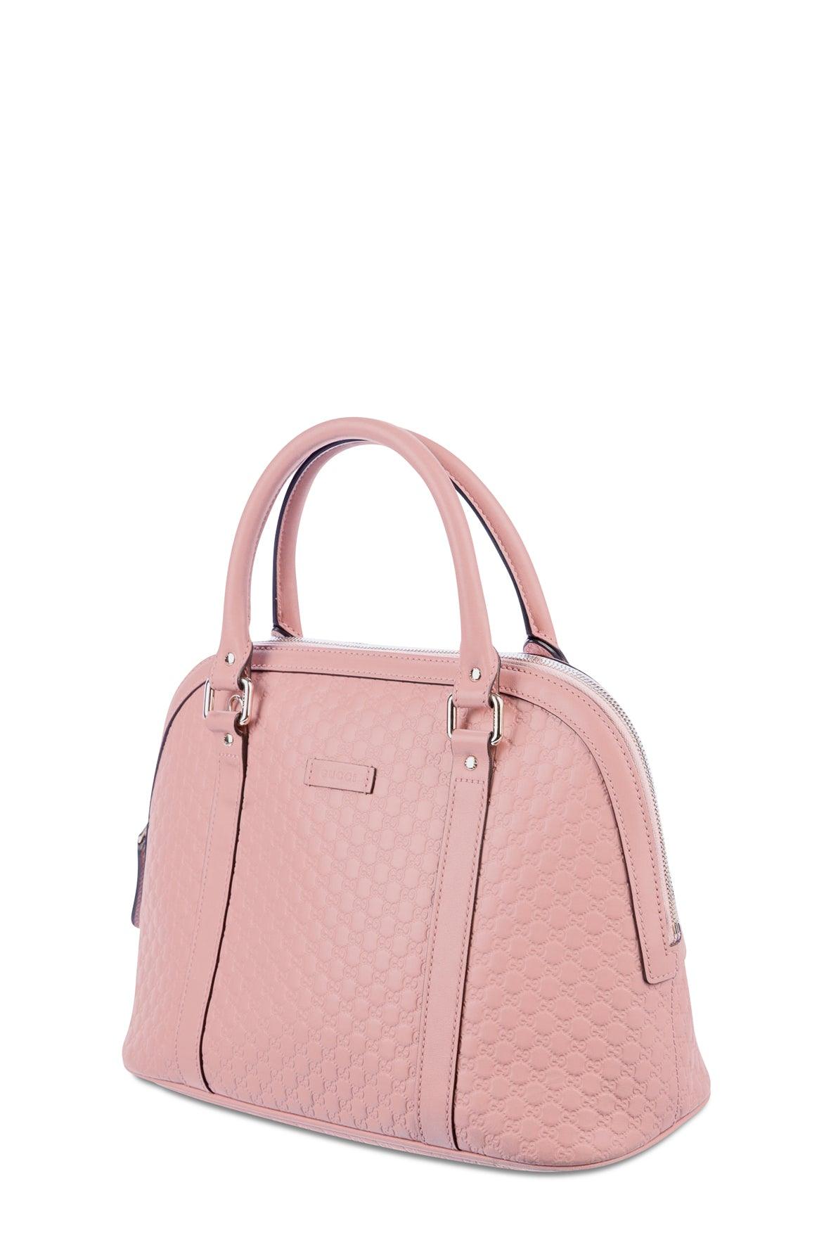 Medium Microguccissima Dome Satchel Soft Pink