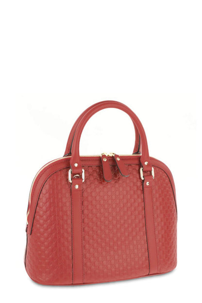 Medium Microguccissima Dome Satchel Red