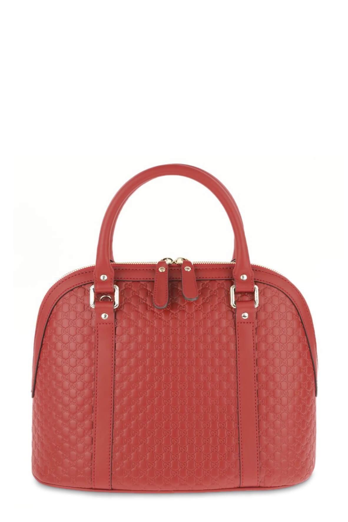 Medium Microguccissima Dome Satchel Red