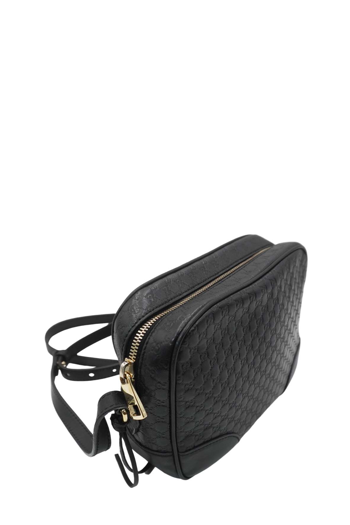 Microguccissima Bree Crossbody Bag Black