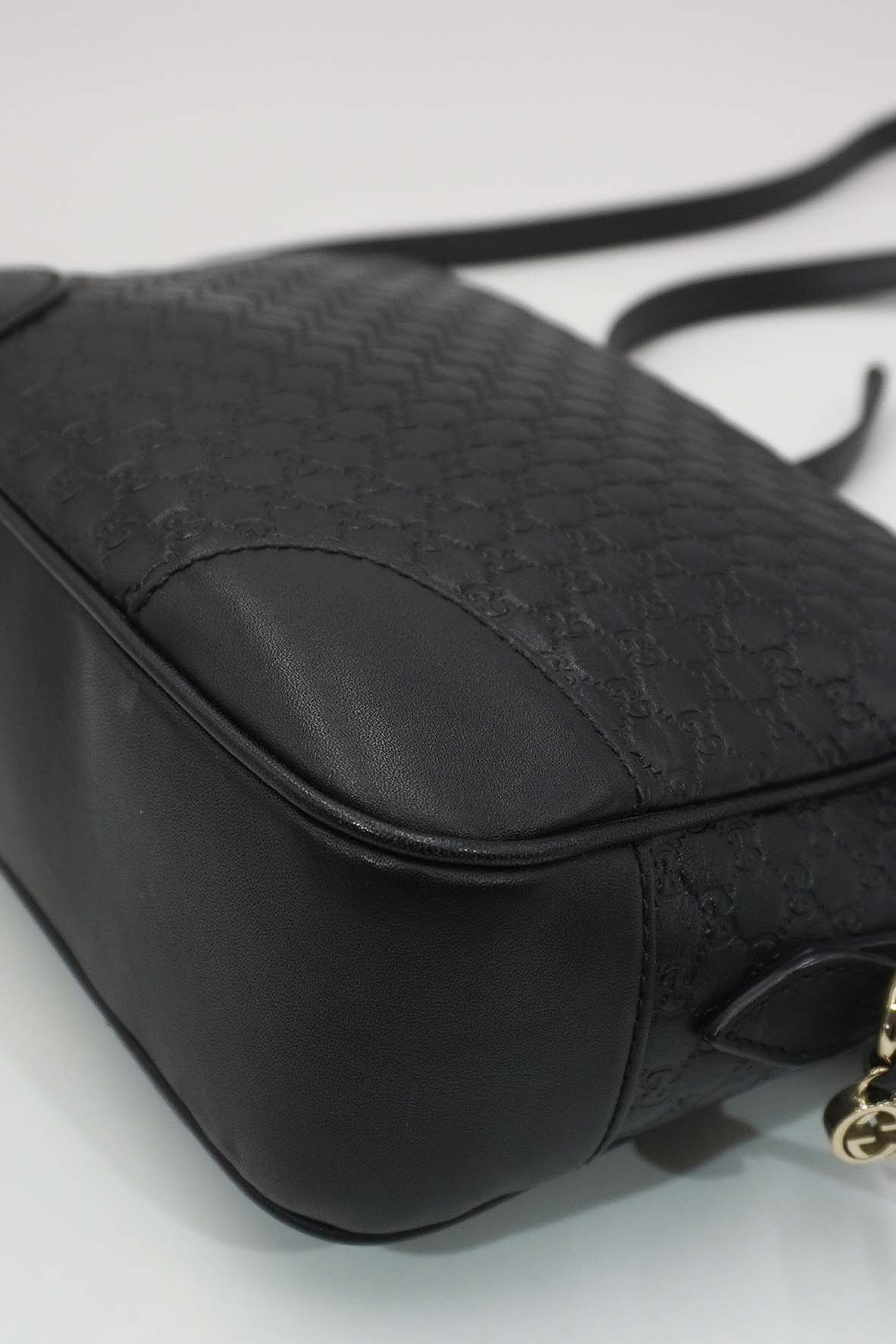 Microguccissima Bree Crossbody Bag Black