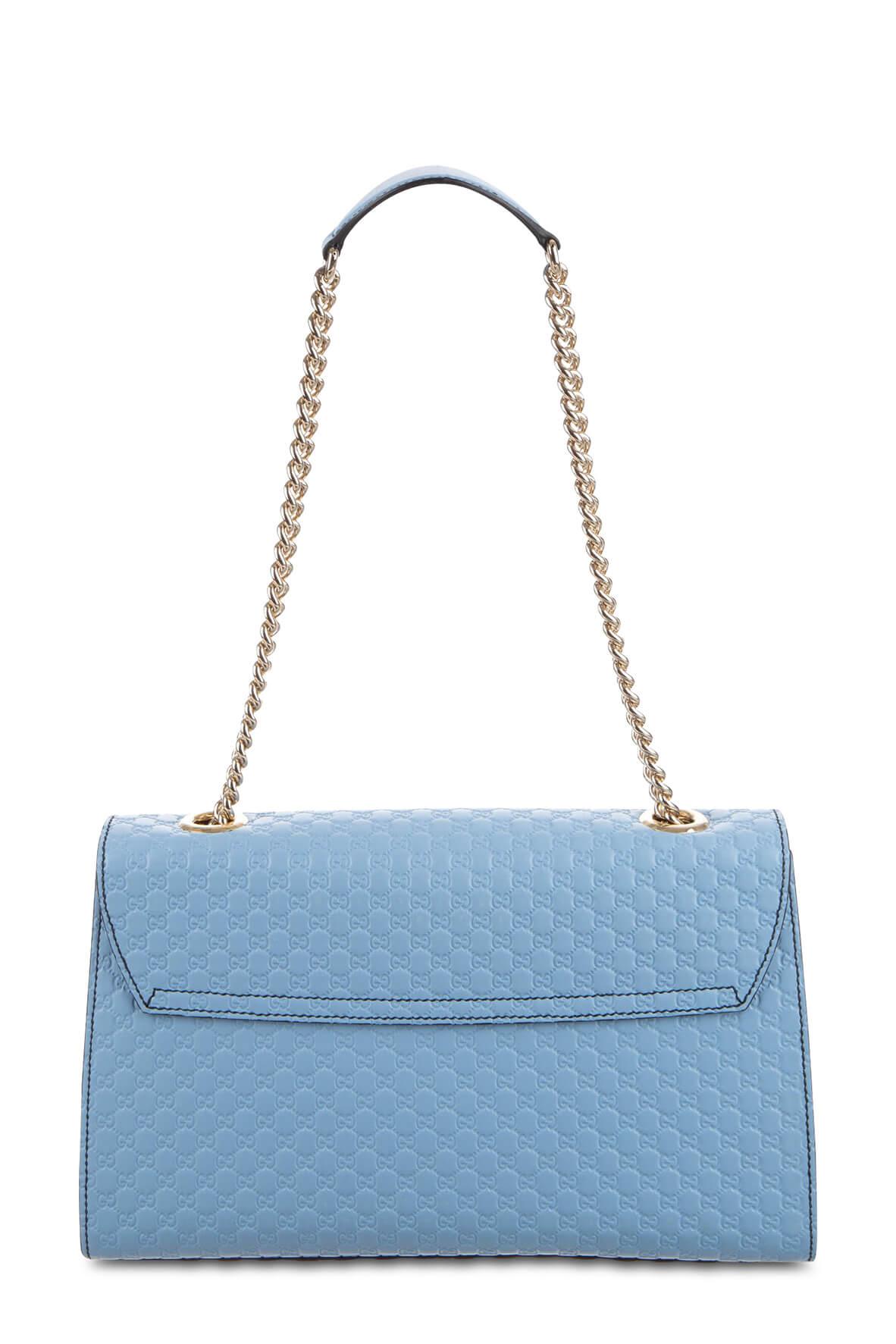 Microguccissima Medium Emily Bag Light Blue